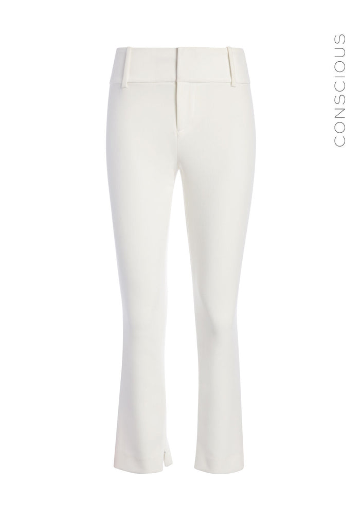 STACEY SLIM ANKLE PANT - OFF WHITE