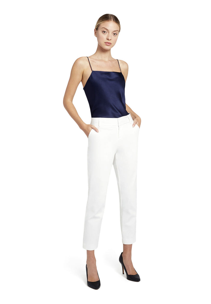 STACEY SLIM TROUSER - WHITE