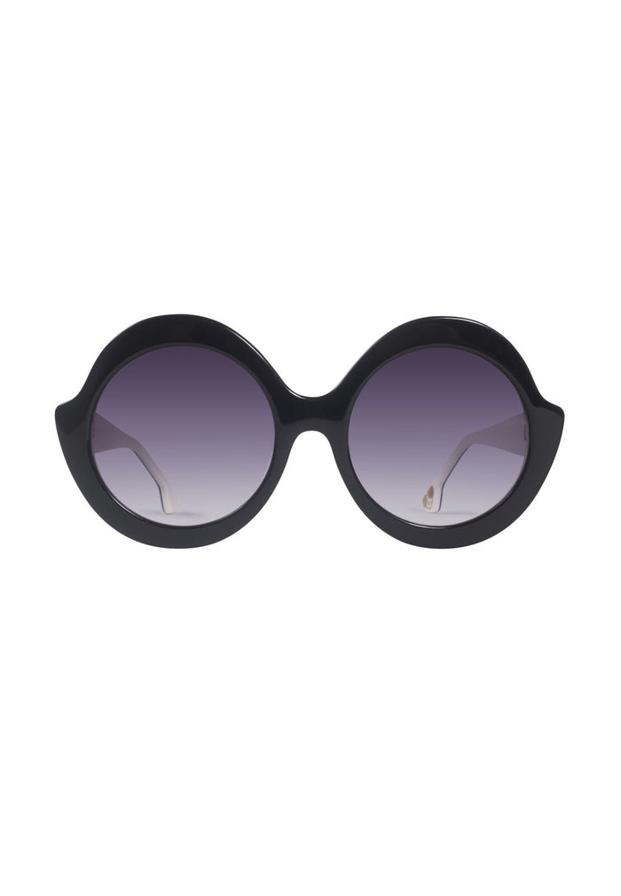 STACEY SUNGLASSES - BLACK/WHITE