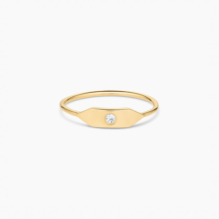 Stacking Stone Signet Ring