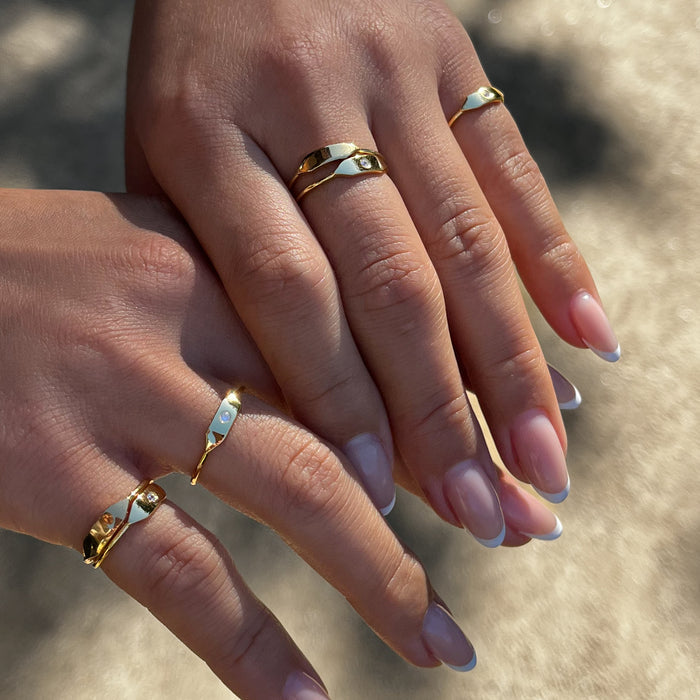 Stacking Stone Signet Ring