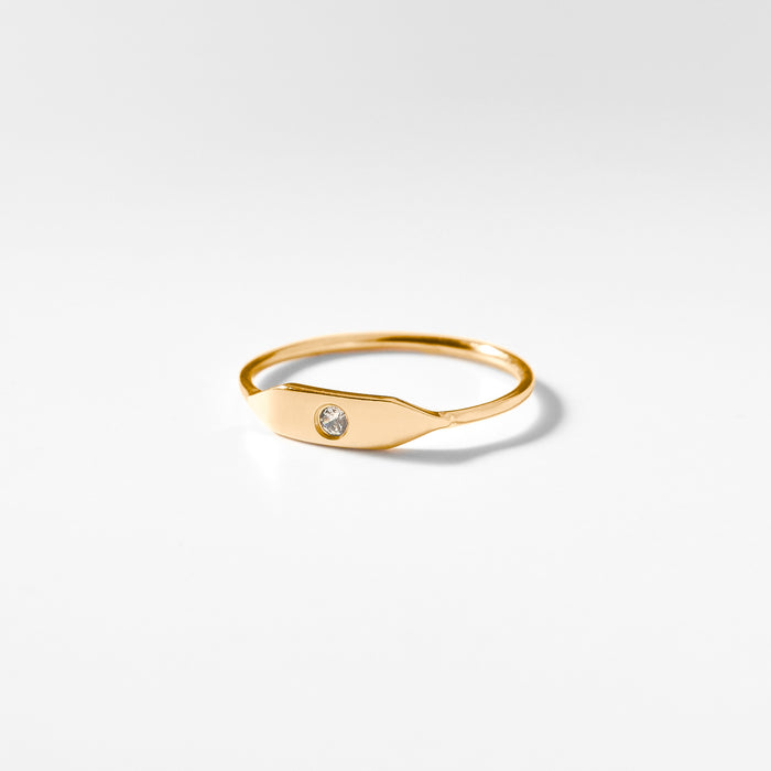 Stacking Stone Signet Ring