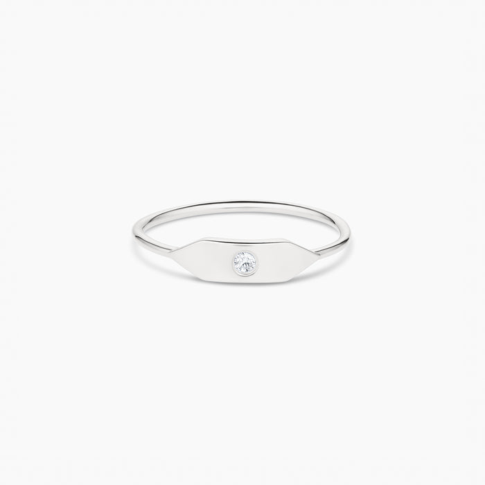 Stacking Stone Signet Ring