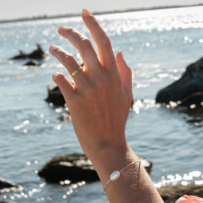 Stacking Stone Signet Ring