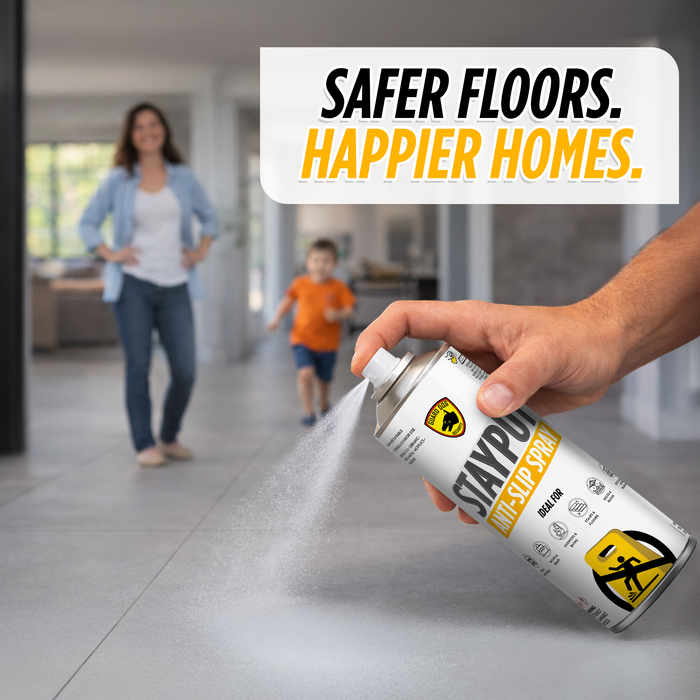 StayPut Anti-Slip Spray – Clear Grip Coating for Slippery Surfaces