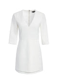 STEVIE DOUBLE LAYER MINI DRESS - OFF WHITE