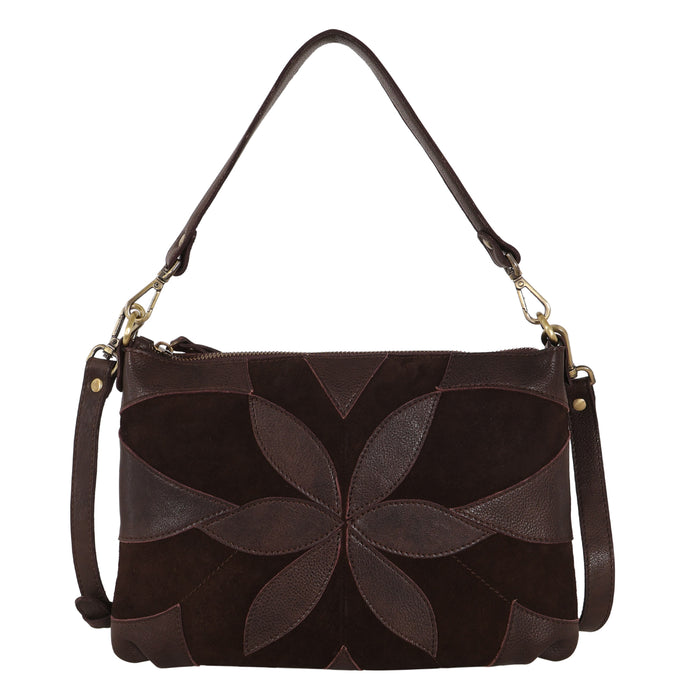 Stevie Suede Leather Crossbody Bag