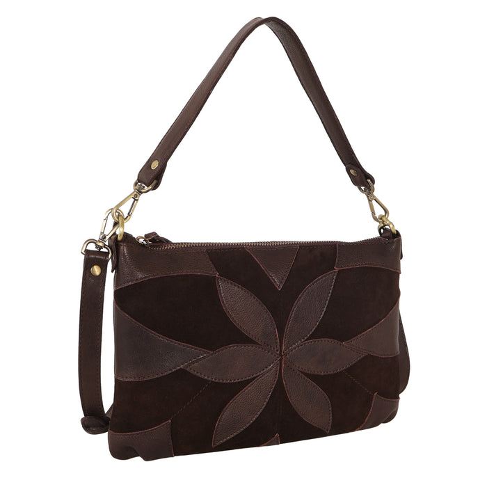 Stevie Suede Leather Crossbody Bag