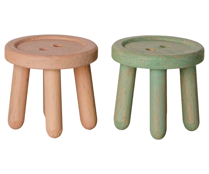 Stool Set, Mouse- Light Rose/Light Mint