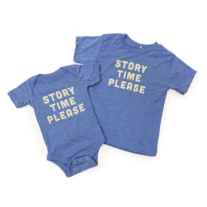Story Time Please Onesie or Tee