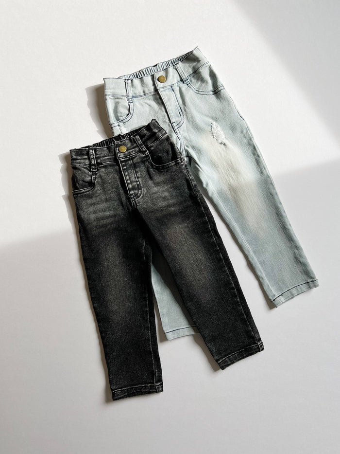 Stretch Denim - Slate Gray