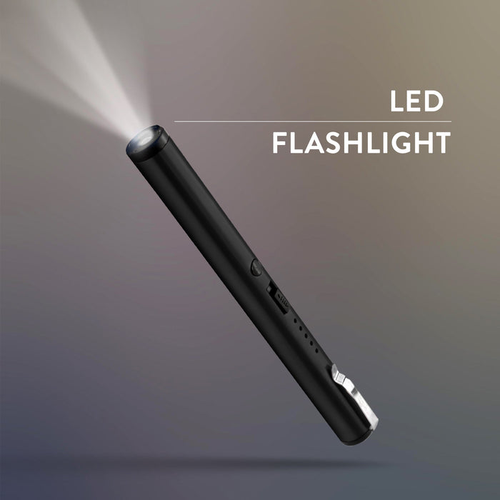 pen stun gun black with flashlight