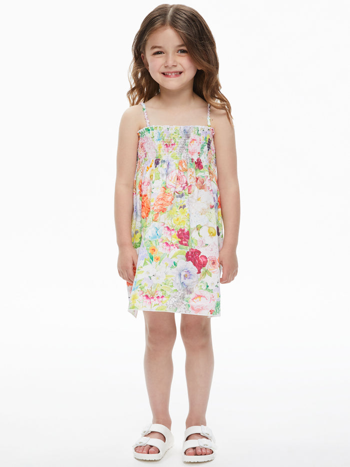 SULLY CHILDREN'S SMOCKED BABYDOLL DRESS - DAWN FLORAL