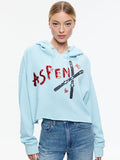 SUNNY BOXY CROPPED HOODIE - ICE
