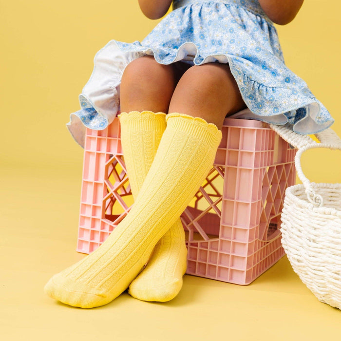 Sunshine Frill Knee High Socks