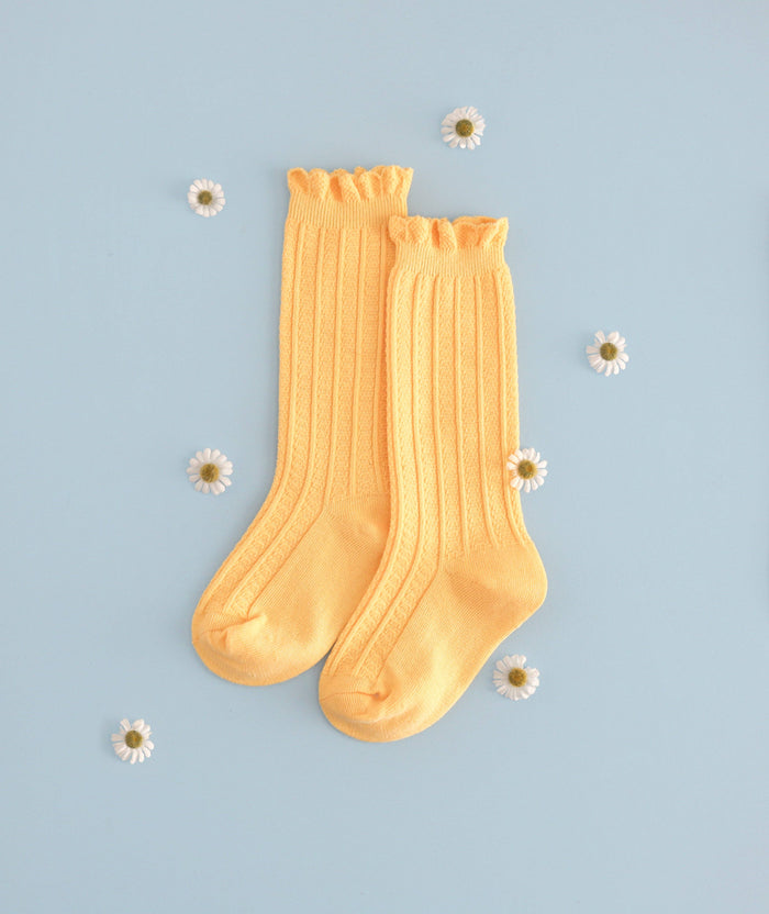 Sunshine Frill Knee High Socks