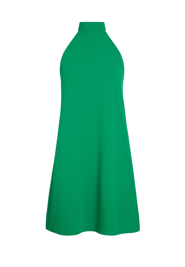 SUSANNA MOCK NECK MINI DRESS - EMERALD