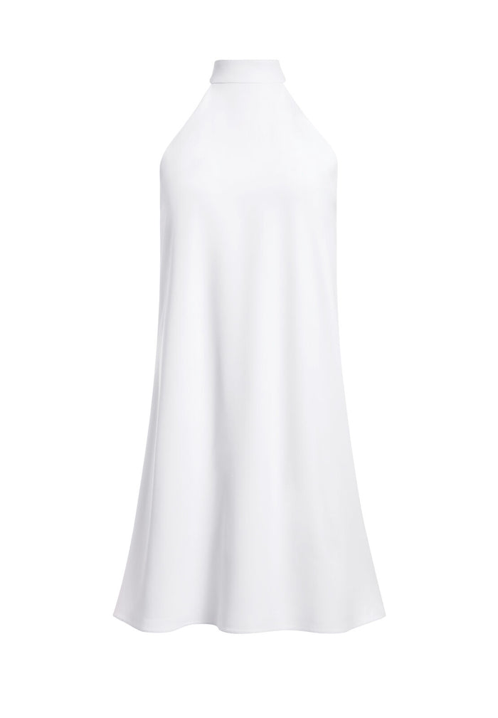 SUSANNA MOCK NECK MINI DRESS - WHITE