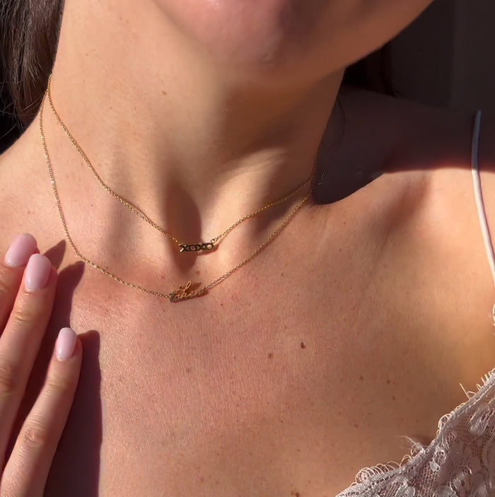 Taken Script Necklace