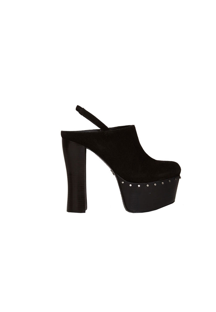 TAMSON-TOO KID SUEDE HEEL - BLACK