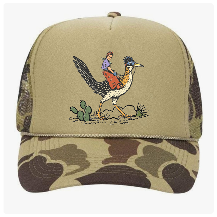 Tan Camo Rodeo Trucker Hat Fishing Hunting