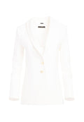 TANA SHAWL COLLAR BLAZER - OFF WHITE