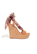 TASHIA RIBBON WEDGE - DESERT CAMEL/EUPHORIA