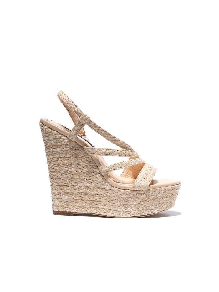 TENLEY WEDGE - LIGHT NATURAL/DESERTO