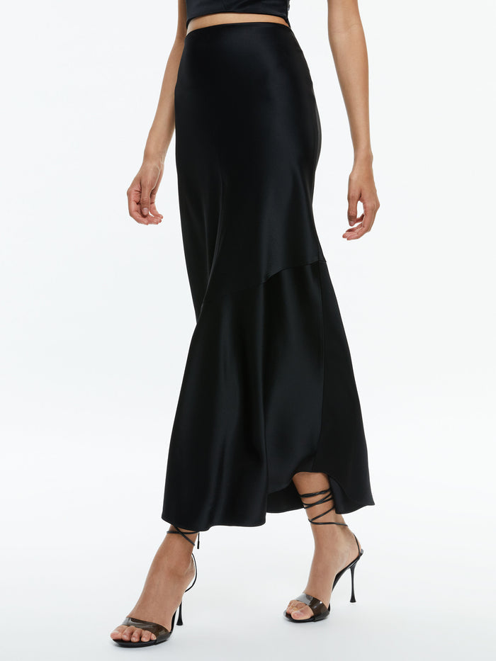 TERESE SLIP SKIRT - BLACK
