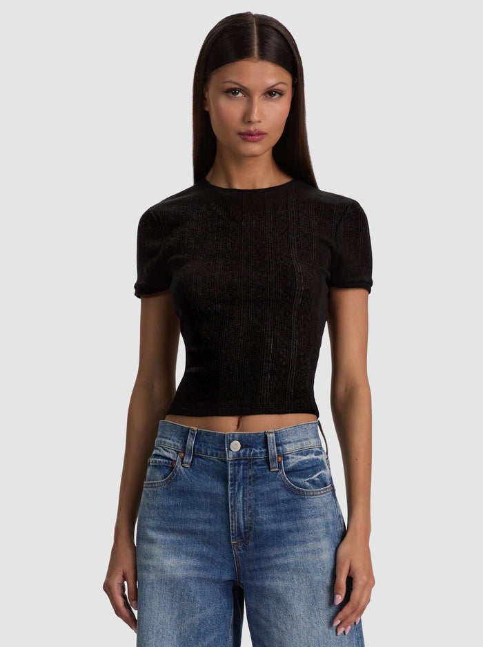 TESS TEE - BLACK