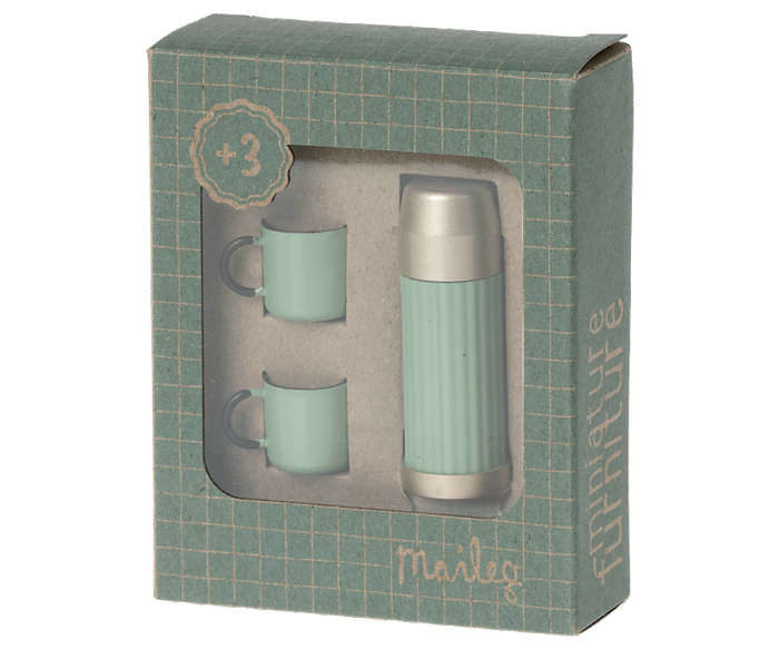 Thermos and cups- Mint