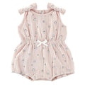 Tie Shoulder Cinch Waist Romper - Blossom