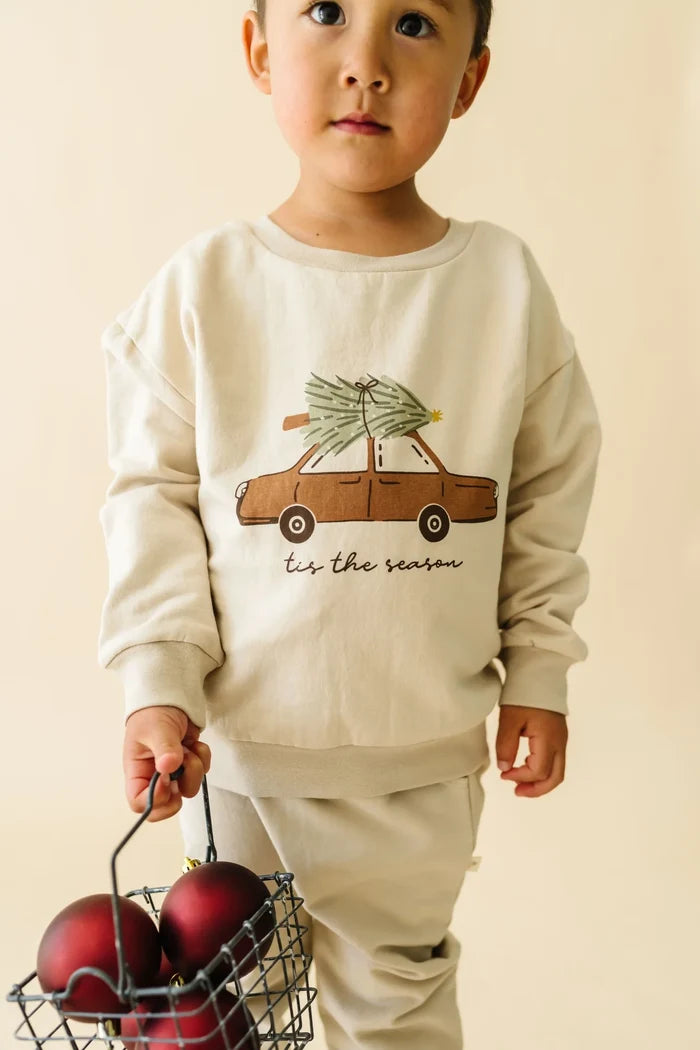 Tis the Season Sweatshirt and Olive pant set