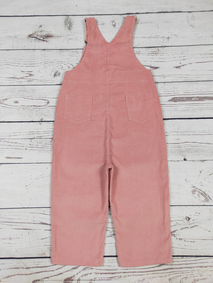 Toddler Kids Pink Corduroy Overalls