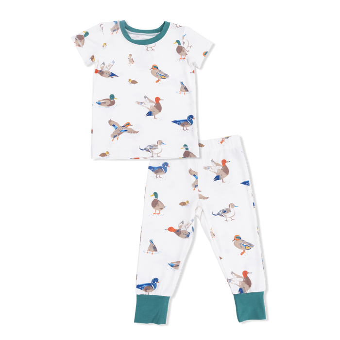 Toddler Short Sleeve Pajama Set- Duck