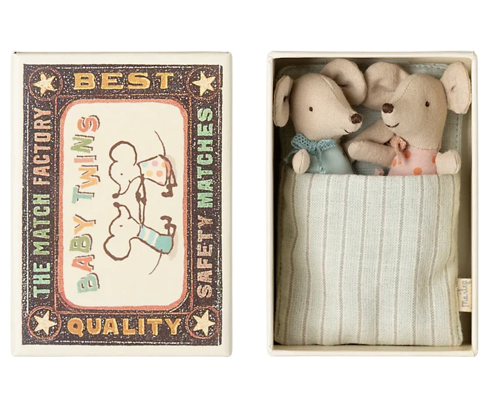 Twins, Baby Mice in Matchbox