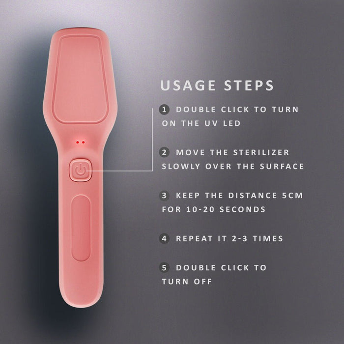 UV Light Sanitizer Wand - Portable for Daily Use Kills up to 99.9% Bacteria Mold and Viruses - Sterilizer