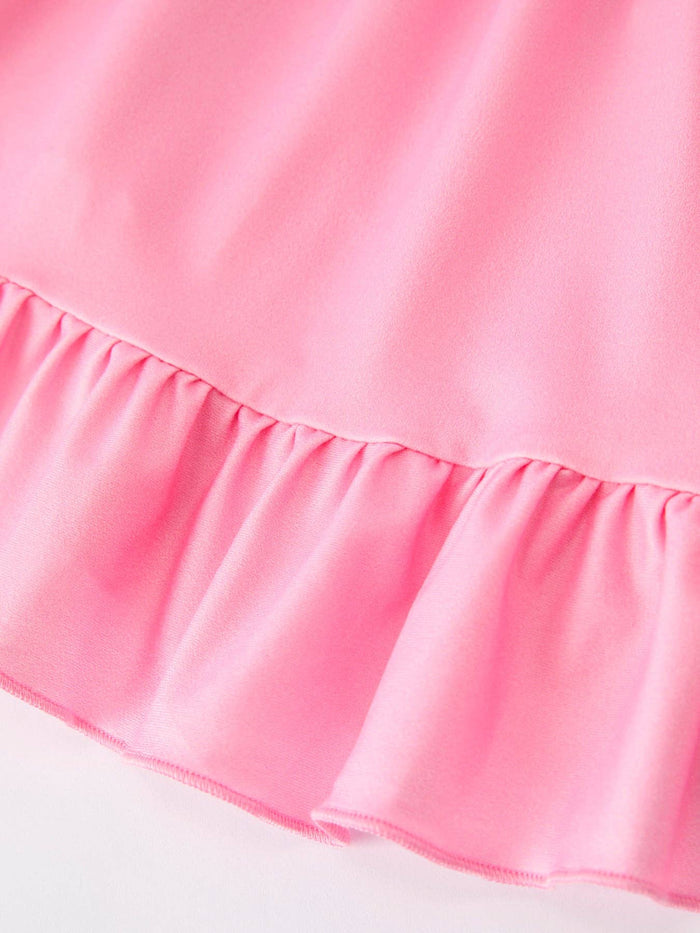 Valentine’s Day Girls Dress – Sweetheart Heart Print, Solid Pink, or Checker Bow Design