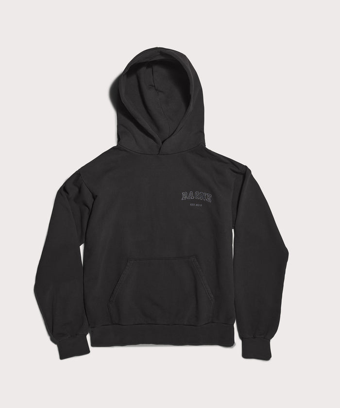 Varsity Logo Hoodie in Onyx, 4X