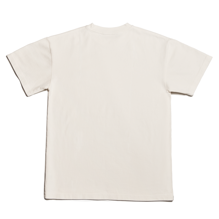 Dagne Dover Short Sleeve Tee in moonbeam seen from the back.