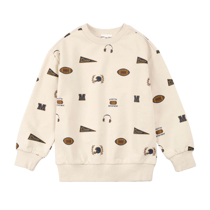 Varsity Print Sweatshirt