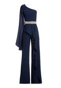 VENITA CRYSTAL JUMPSUIT - SAPPHIRE