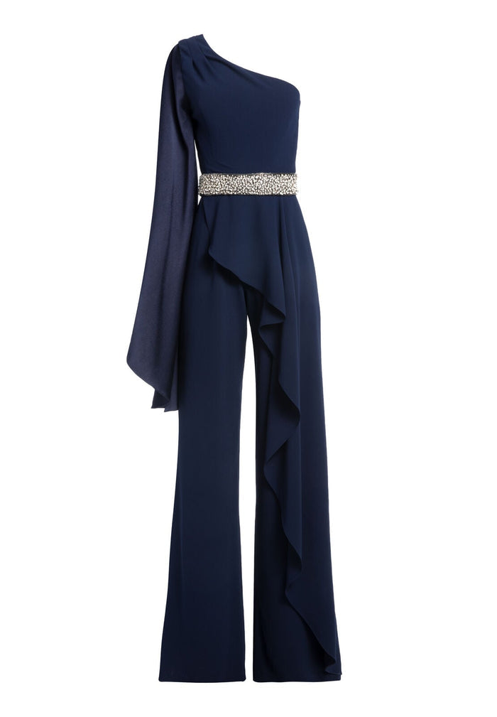 VENITA CRYSTAL JUMPSUIT - SAPPHIRE