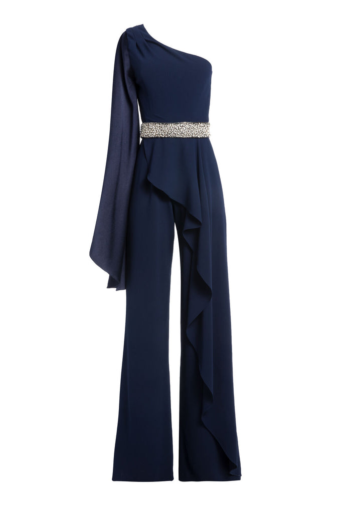 VENITA CRYSTAL JUMPSUIT - SAPPHIRE