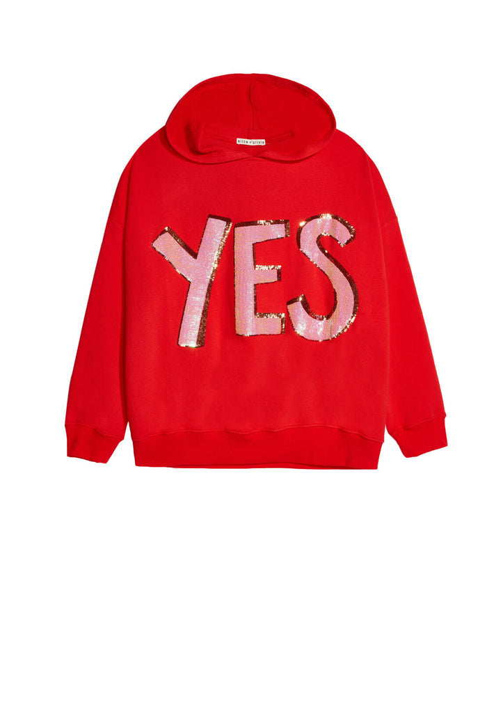 VERNIE EXGGRTD PULLOVER HOODIE - APPLE/PERFECT PINK