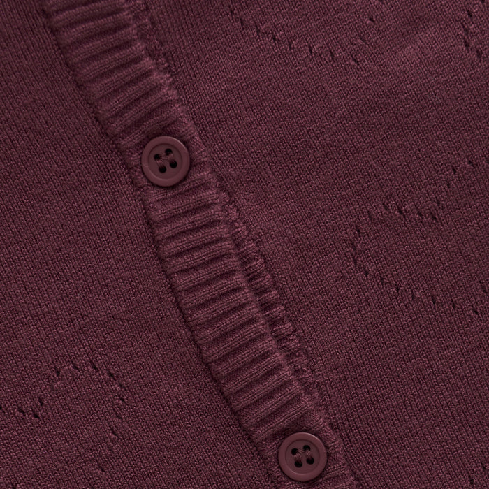Vineyard Wine Pointelle Cardigan