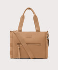 Dagne Dover large Wade Diaper Tote in camel brown.