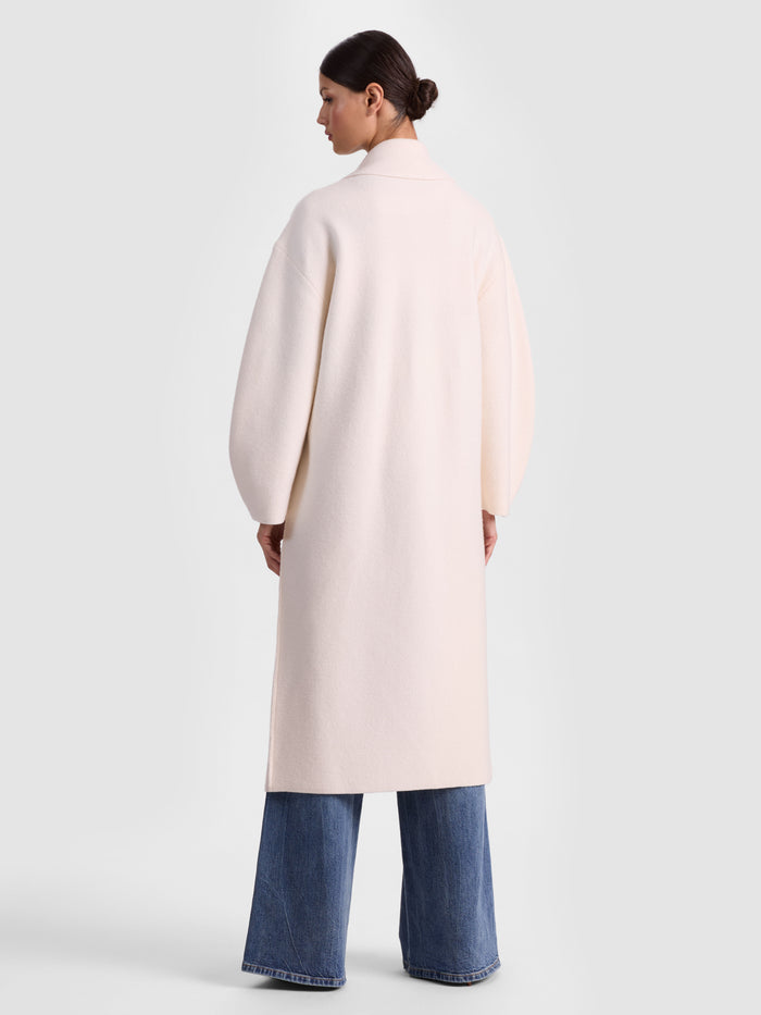 WAVERLY COCOON COAT - ECRU