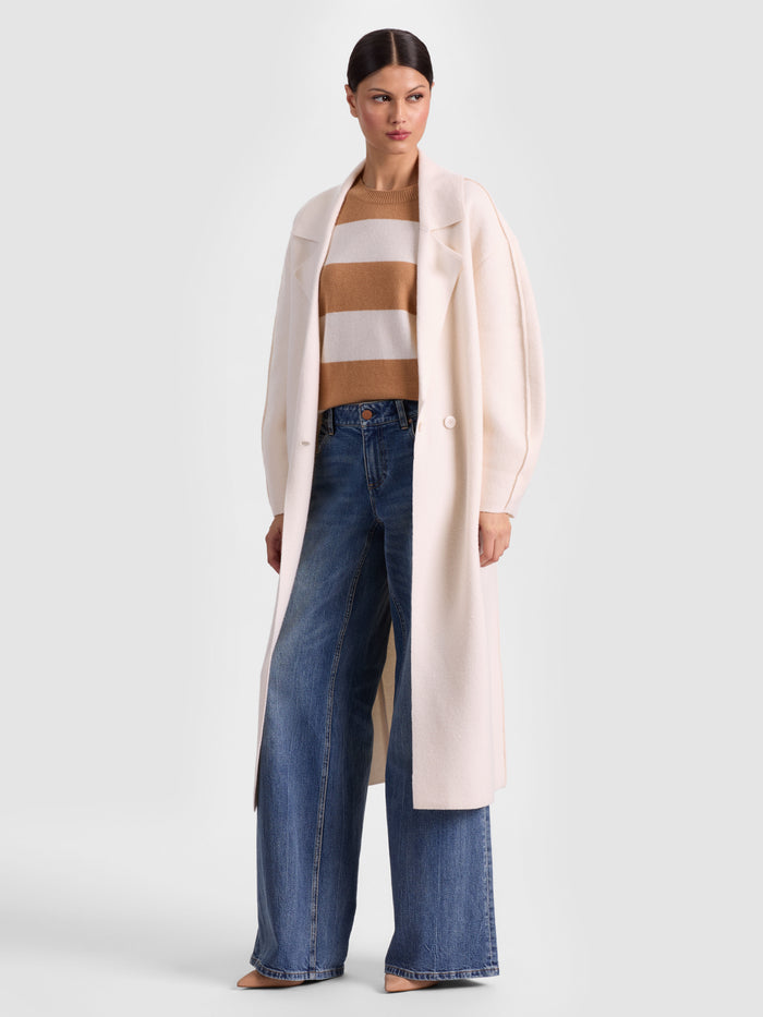WAVERLY COCOON COAT - ECRU