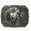 Western Cowboy Horse Belt Buckle 1789